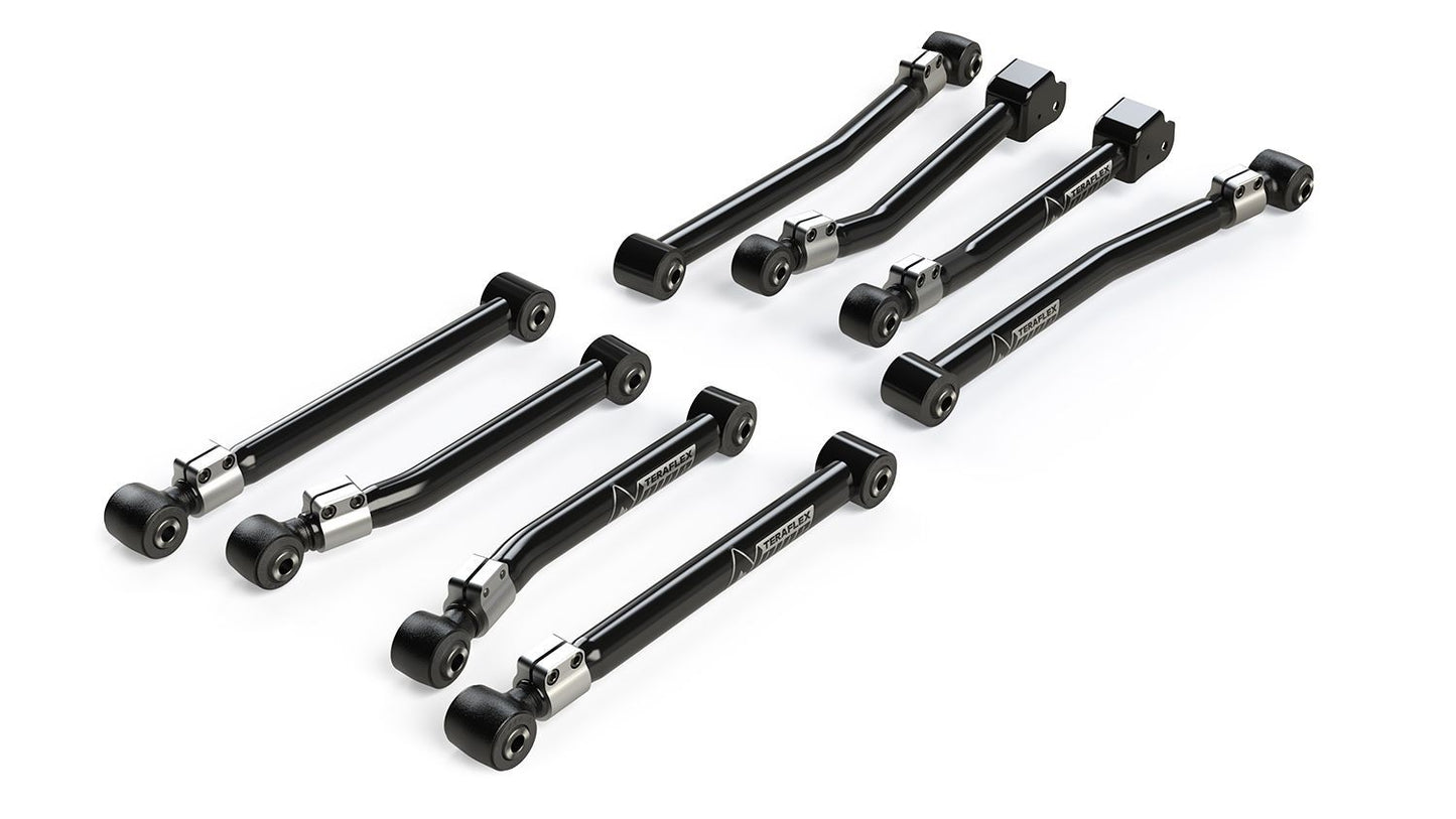 (TERAFLEX) JEEP JL/JLU: Alpine ADJUSTABLE Short Control Arm Kit – 8-Arm (0-4.5″ Lift)