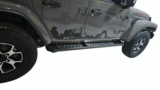 Aluminum Running side step Jeep Wrangler JL & Gladiator 2018-2025