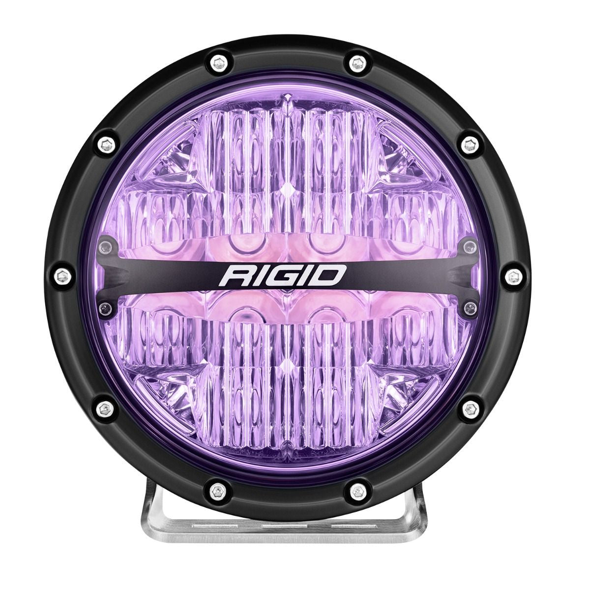 360 Series LED Round Fog Light, 6 Inch, Driving, RGBW Backlight, Pair