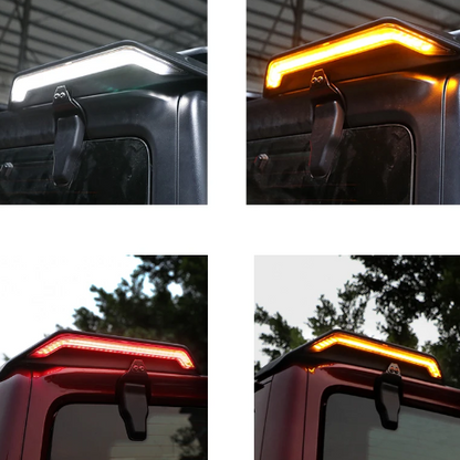 Dual Rear Spoiler With LED Lights For Jeep  Gladiator & JL 2018 - 2024 (For American version)