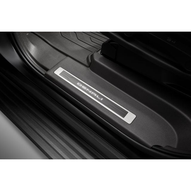 Illuminated Front and Rear Door Sill Plates with Denali Script gmc yuk