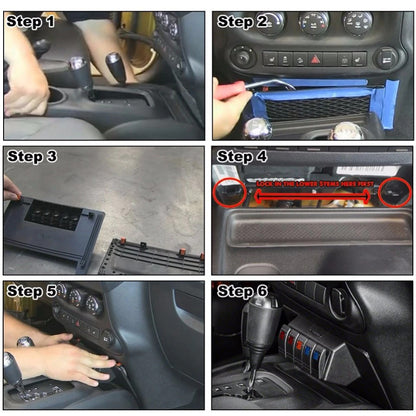 Switch Control Panel for Jeep Wrangler JK 2007-2017