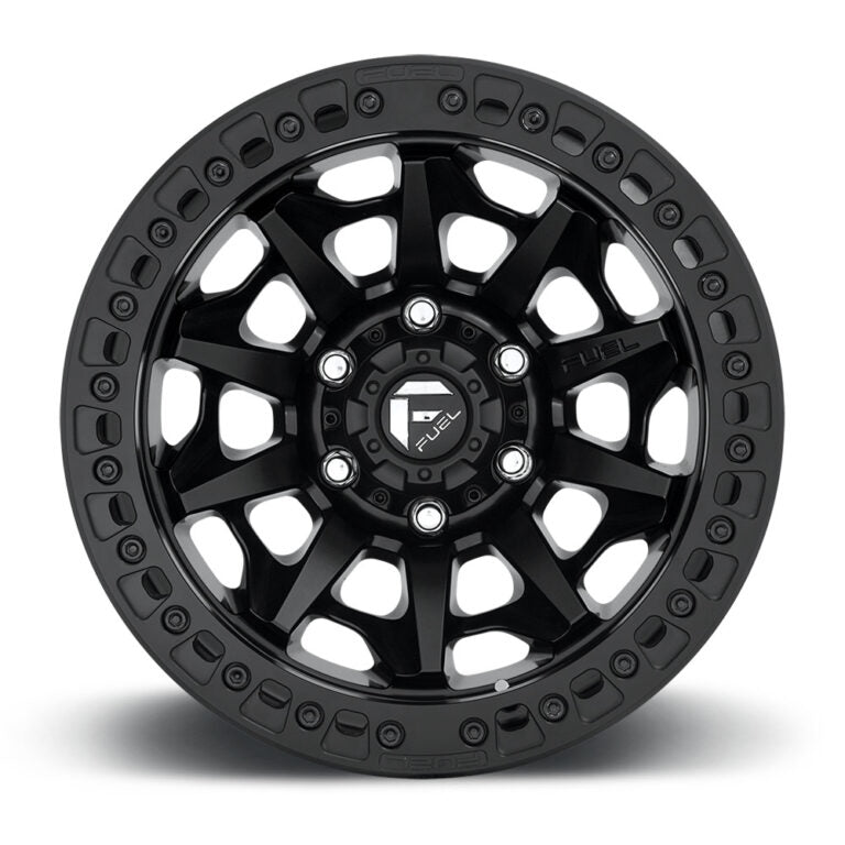 D114 COVERT(beadlock) 17X9 5X127 ET-15 CB71.5 MATTE BLACK / MATTE BLACK RING