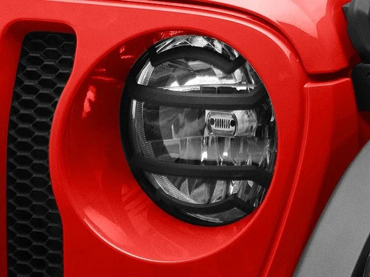 Cover Headlight Guards Black For Jeep Wrangler JL 2018 - 2025