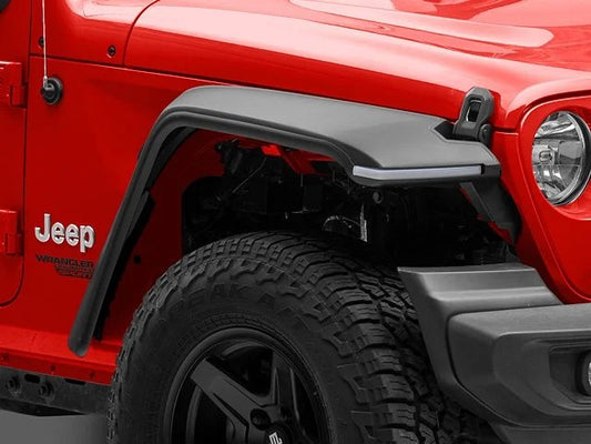 High Flat Fender With Light For Jeep Wrangler JL 2018-2025