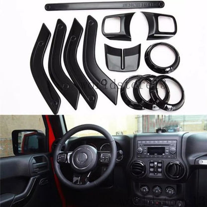 Steering Wheel Dashboard Air Cover Trim for 4 Door Jeep Wrangler JK 2011-2017