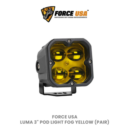 FORCE USA 3 IN COMPACT CUBE DRIVING LUMA LIGHT