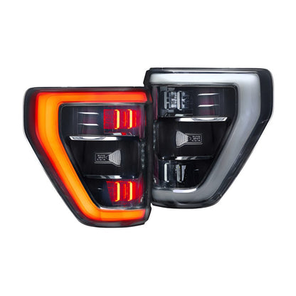 (MORIMOTO) XB LED Tail Lights: Ford F150 (2021+) (Pair / BLIS/SMOKED)