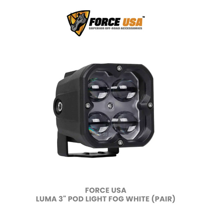 FORCE USA 3 IN COMPACT CUBE DRIVING LUMA LIGHT