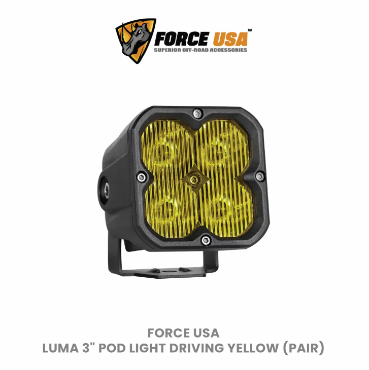 FORCE USA 3 IN COMPACT CUBE DRIVING LUMA LIGHT